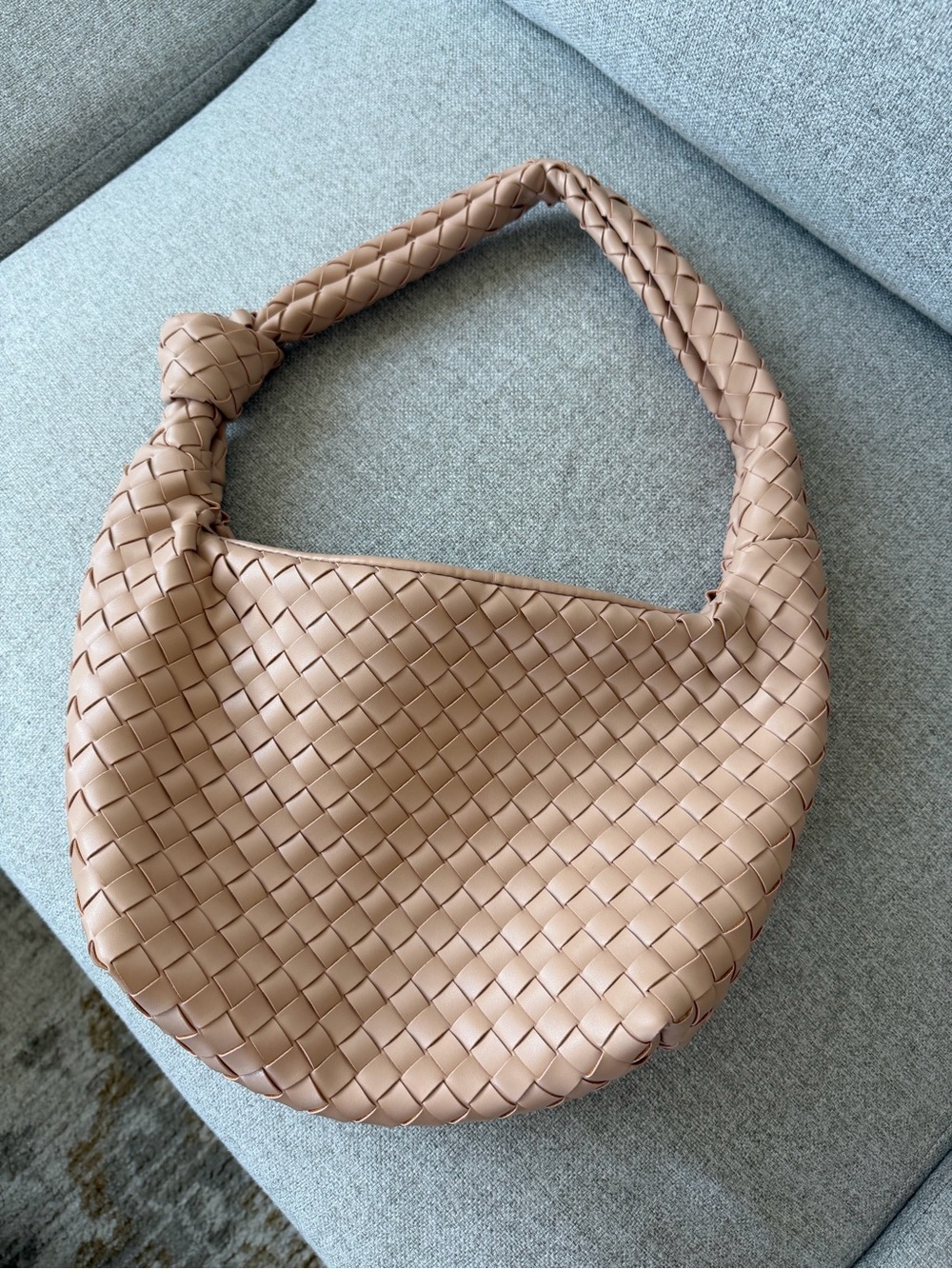 a new day Woven Knot Shoulder Bag in Tan